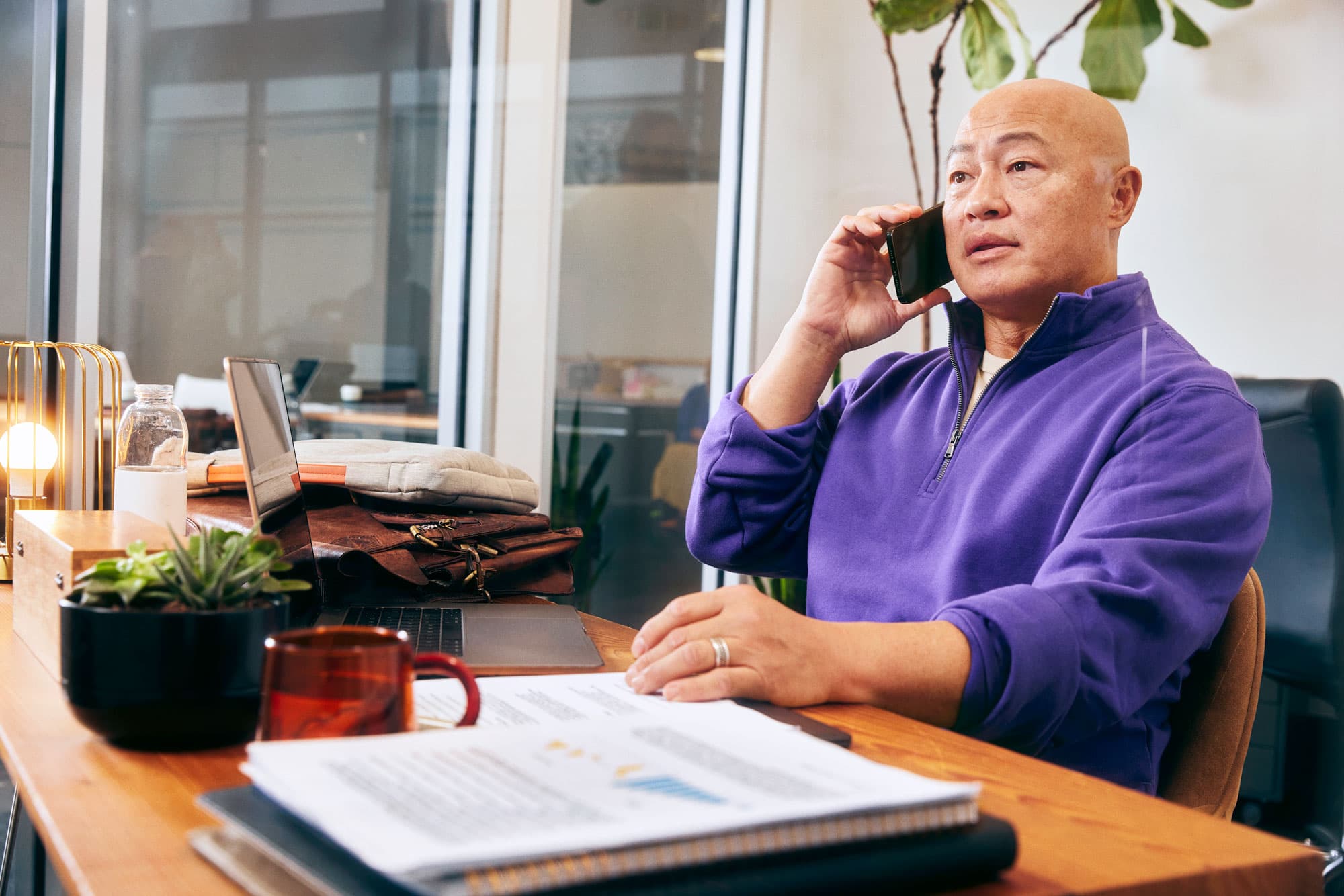 Person using cell phone Person using cell phone